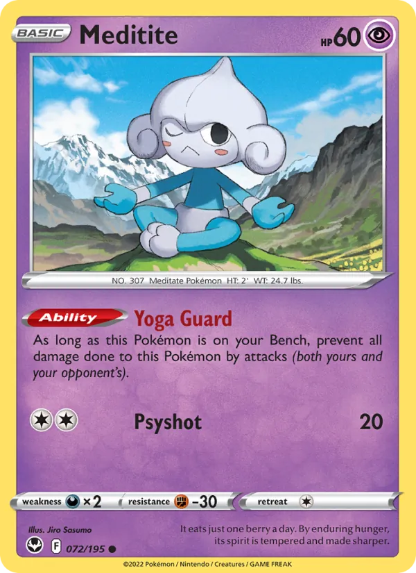Meditite card from Silver Tempest, number 072/195