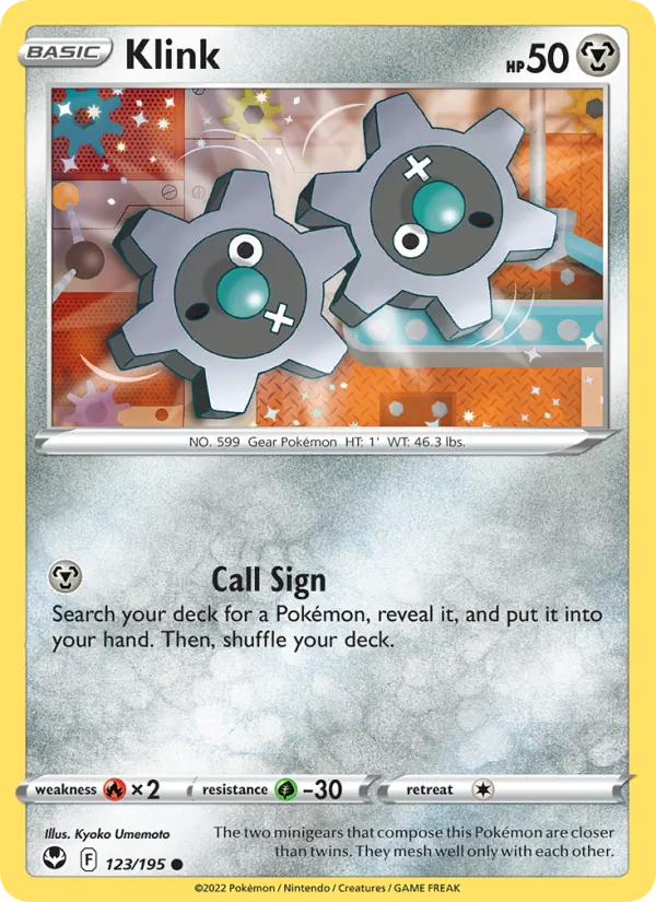 Klink card from Silver Tempest, number 123/195