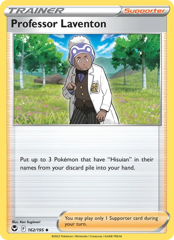 Professor Laventon card from Silver Tempest, number 162/195