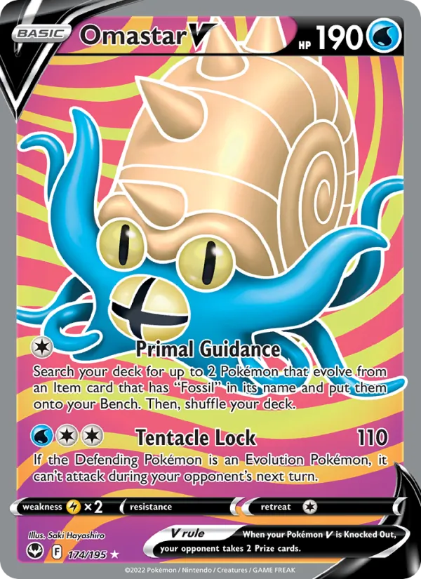 Omastar V card from Silver Tempest, number 174/195