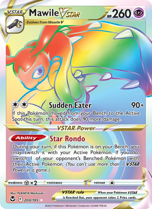 Mawile VSTAR card from Silver Tempest, number 200/195