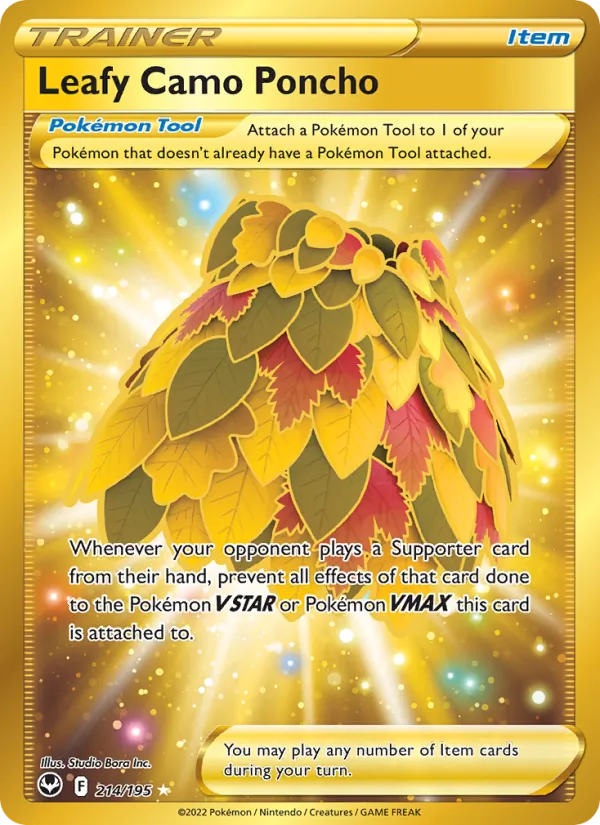 Leafy Camo Poncho card from Silver Tempest, number 214/195