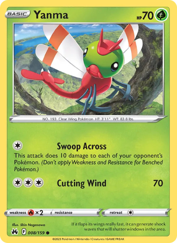 Yanma card from Crown Zenith, number 008/159