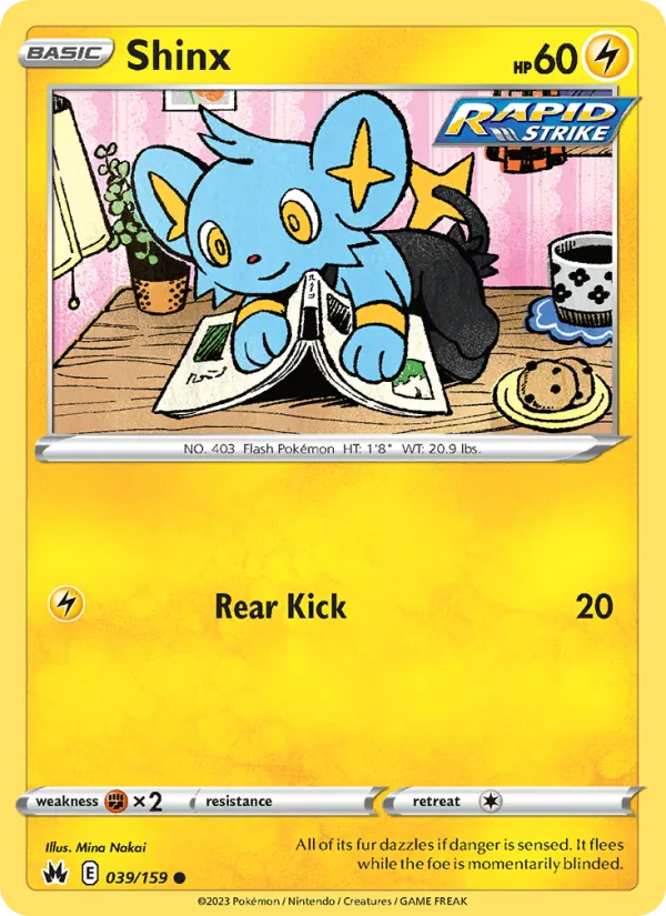Shinx card from Crown Zenith, number 039/159
