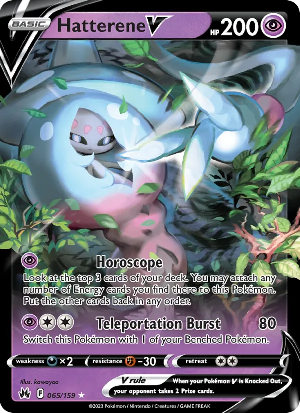 Hatterene V card from Crown Zenith, number 065/159