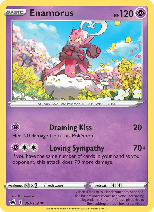Enamorus card from Crown Zenith, number 067/159