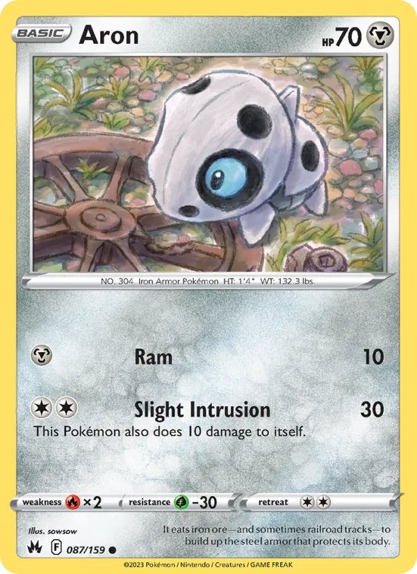 Aron card from Crown Zenith, number 087/159