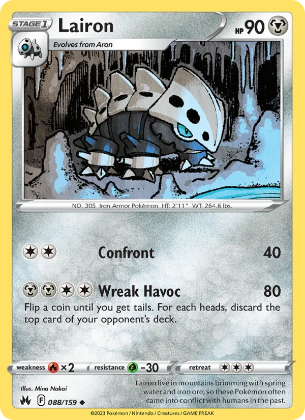 Lairon card from Crown Zenith, number 088/159
