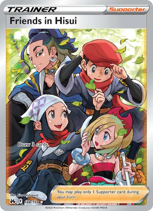 Friends in Hisui card from Crown Zenith, number 148/159