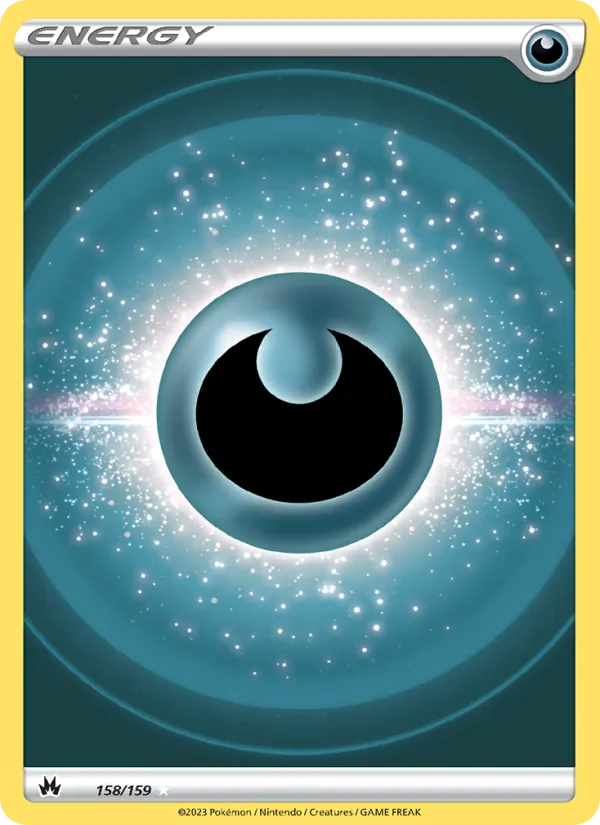 Darkness Energy card from Crown Zenith, number 158/159
