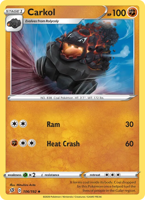 Kaart Carkol uit Rebel Clash, nummer 106/192