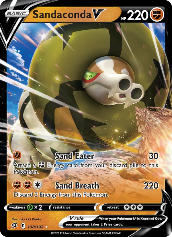 Kaart Sandaconda V uit Rebel Clash, nummer 108/192