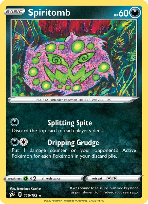 Kaart Spiritomb uit Rebel Clash, nummer 116/192