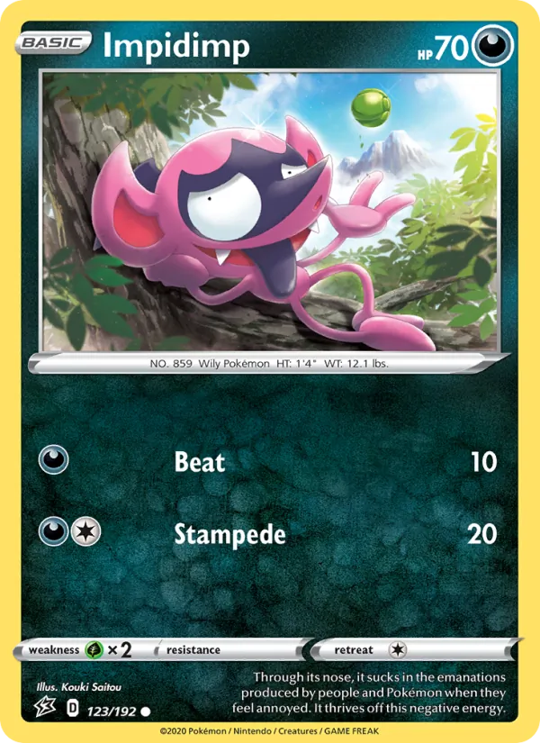 Kaart Impidimp uit Rebel Clash, nummer 123/192
