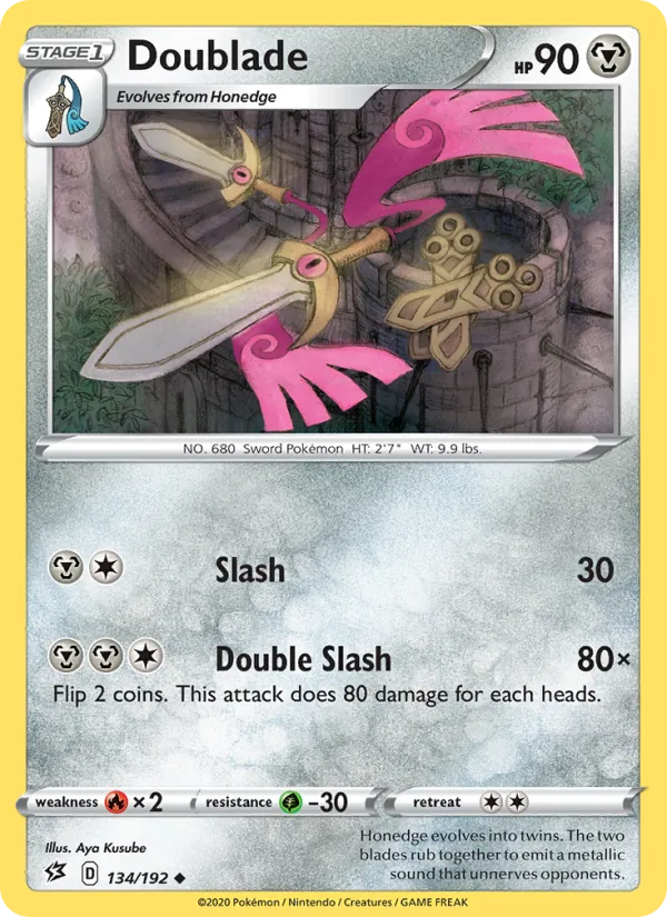 Kartu Doublade dari Rebel Clash, nomor 134/192