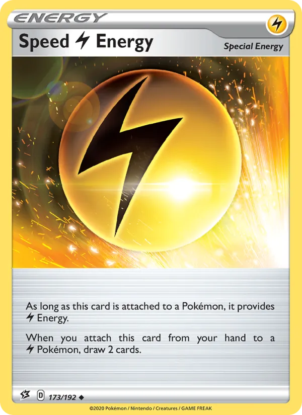 Kaart Speed Lightning Energy uit Rebel Clash, nummer 173/192