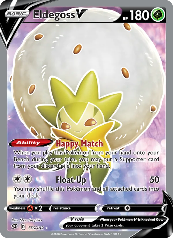 Kartu Eldegoss V dari Rebel Clash, nomor 176/192
