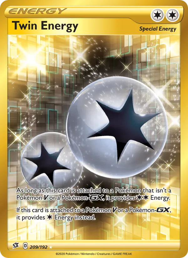 Twin Energy card from Rebel Clash, number 209/192