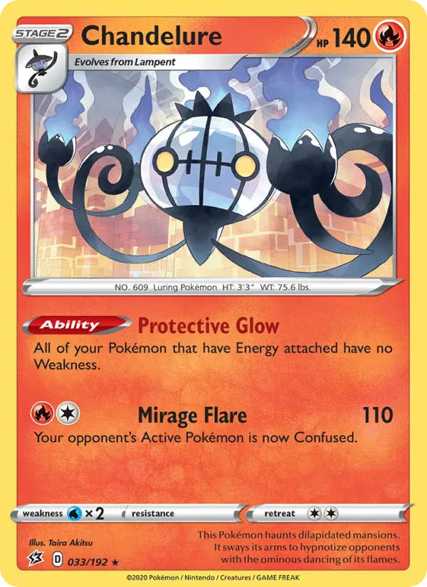 Kaart Chandelure uit Rebel Clash, nummer 33/192