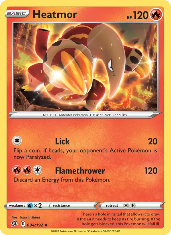 Heatmor card from Rebel Clash, number 34/192