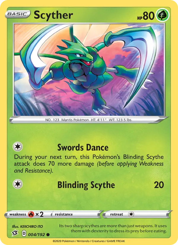 Kaart Scyther uit Rebel Clash, nummer 4/192