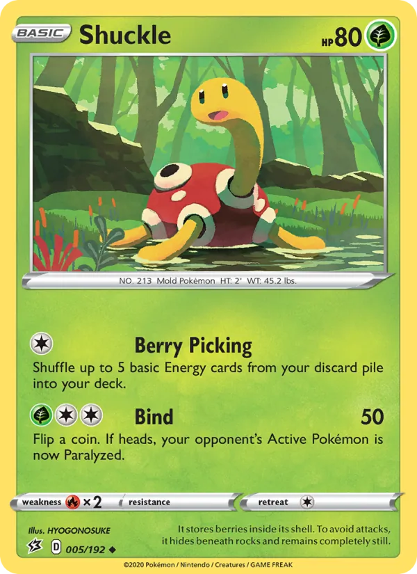 Kartu Shuckle dari Rebel Clash, nomor 5/192