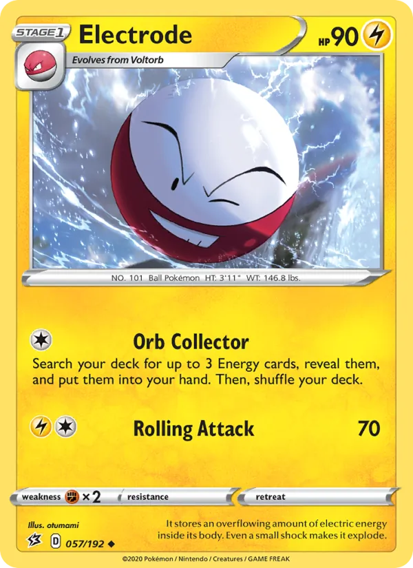 Kaart Electrode uit Rebel Clash, nummer 57/192