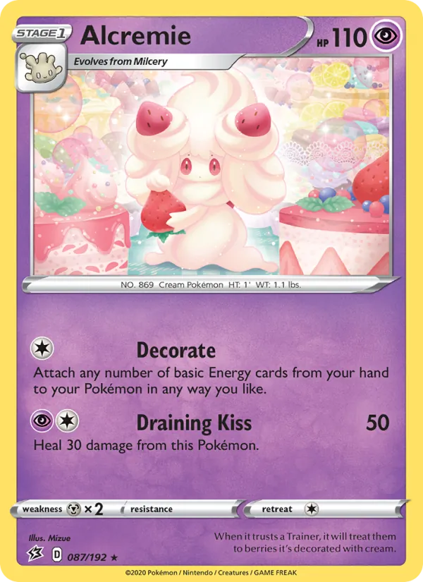 Kartu Alcremie dari Rebel Clash, nomor 87/192