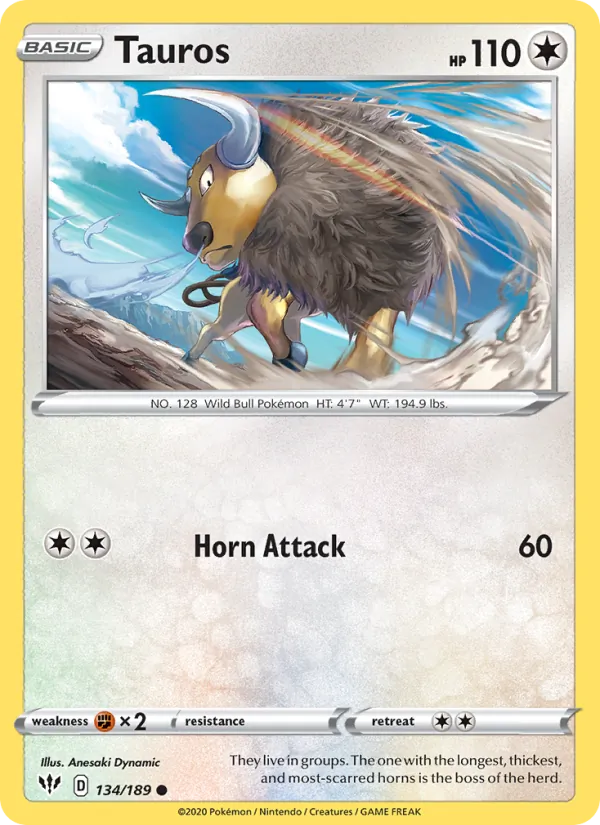 Kaart Tauros uit Darkness Ablaze, nummer 134/189