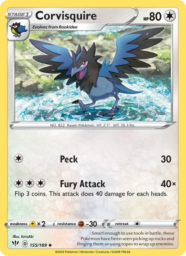 Kartu Corvisquire dari Darkness Ablaze, nomor 155/189