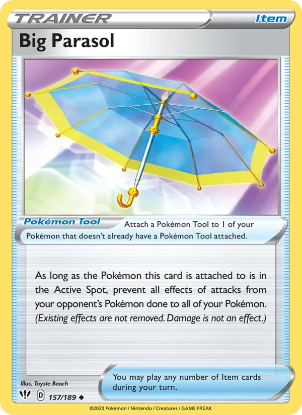 Kartu Big Parasol dari Darkness Ablaze, nomor 157/189