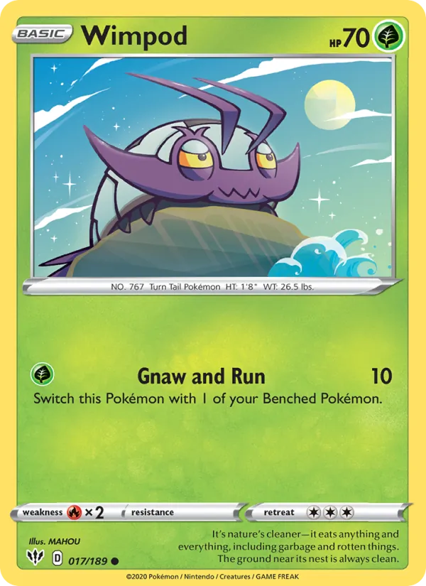 Kaart Wimpod uit Darkness Ablaze, nummer 17/189