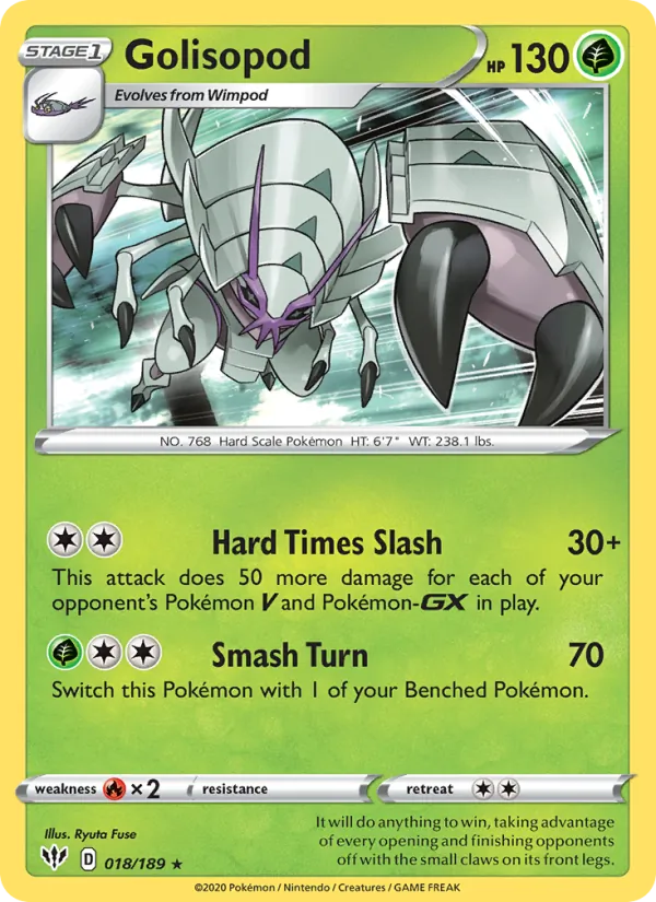 Kaart Golisopod uit Darkness Ablaze, nummer 18/189