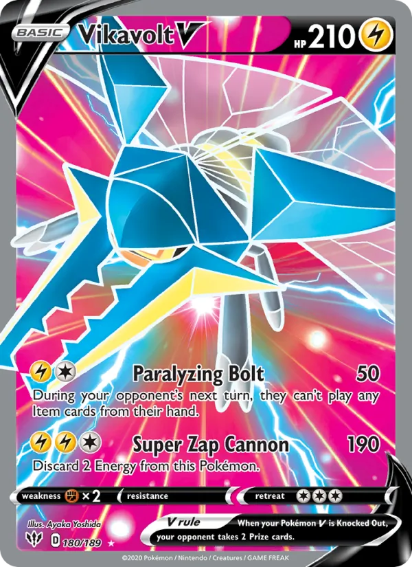 Kartu Vikavolt V dari Darkness Ablaze, nomor 180/189