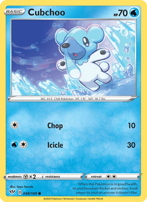 Kartu Cubchoo dari Darkness Ablaze, nomor 48/189