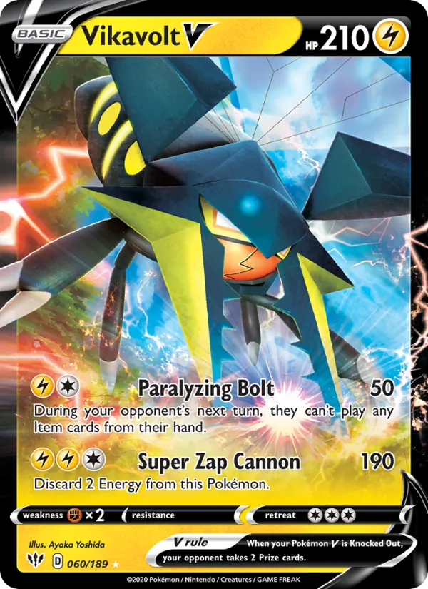 Kaart Vikavolt V uit Darkness Ablaze, nummer 60/189