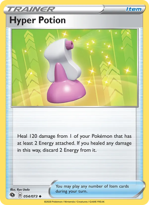 Kartu Hyper Potion dari Champion's Path, nomor 54/73