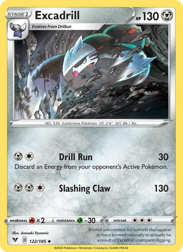 Kartu Excadrill dari Vivid Voltage, nomor 122/185