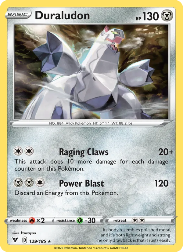 Kartu Duraludon dari Vivid Voltage, nomor 129/185