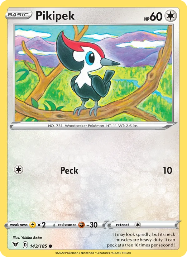 Kaart Pikipek uit Vivid Voltage, nummer 143/185