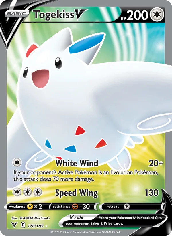 Kaart Togekiss V uit Vivid Voltage, nummer 178/185