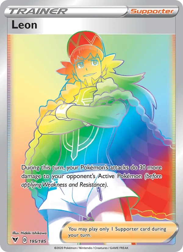 Leon card from Vivid Voltage, number 195/185