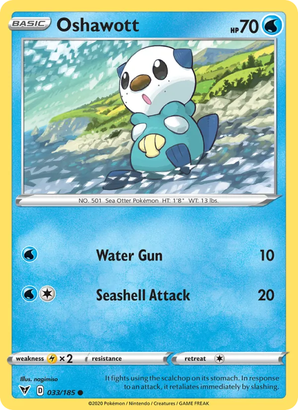 Kartu Oshawott dari Vivid Voltage, nomor 33/185