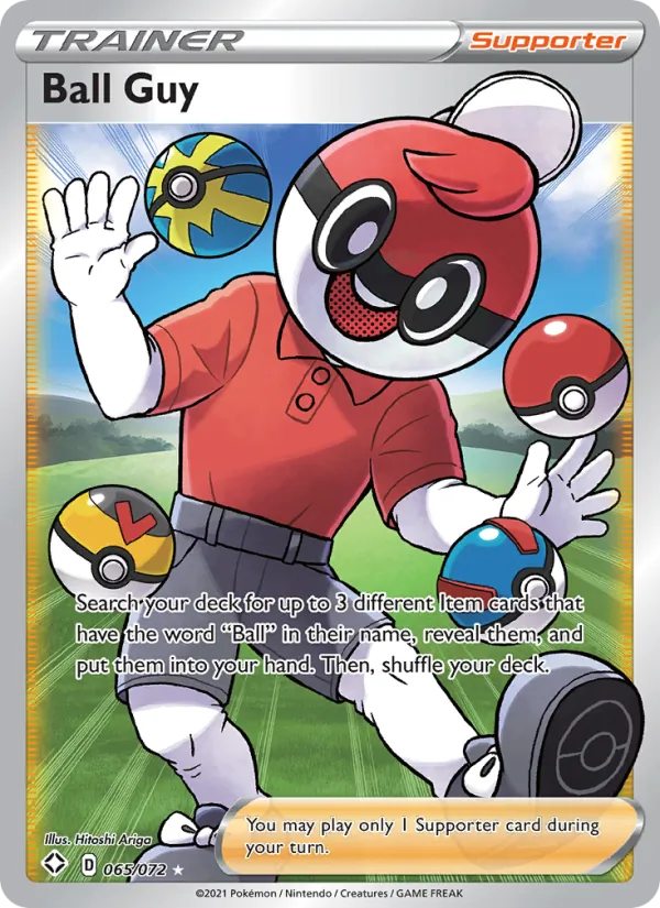 Ball Guy card from Shining Fates, number 65/72