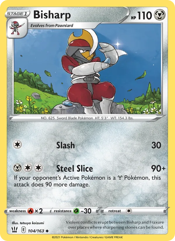 Kartu Bisharp dari Battle Styles, nomor 104/163