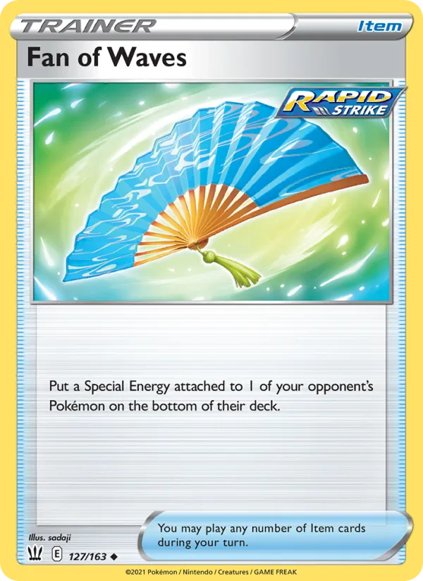 Kaart Fan of Waves uit Battle Styles, nummer 127/163