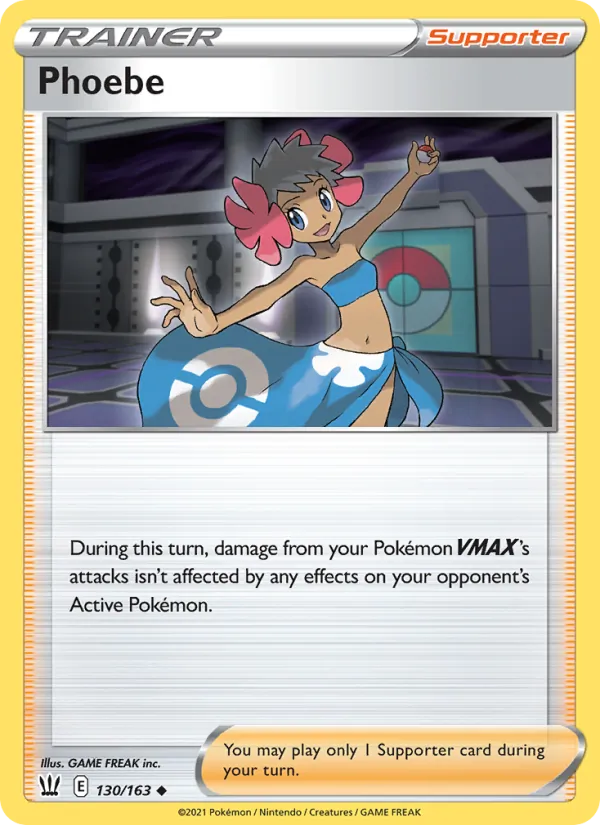 Kaart Phoebe uit Battle Styles, nummer 130/163