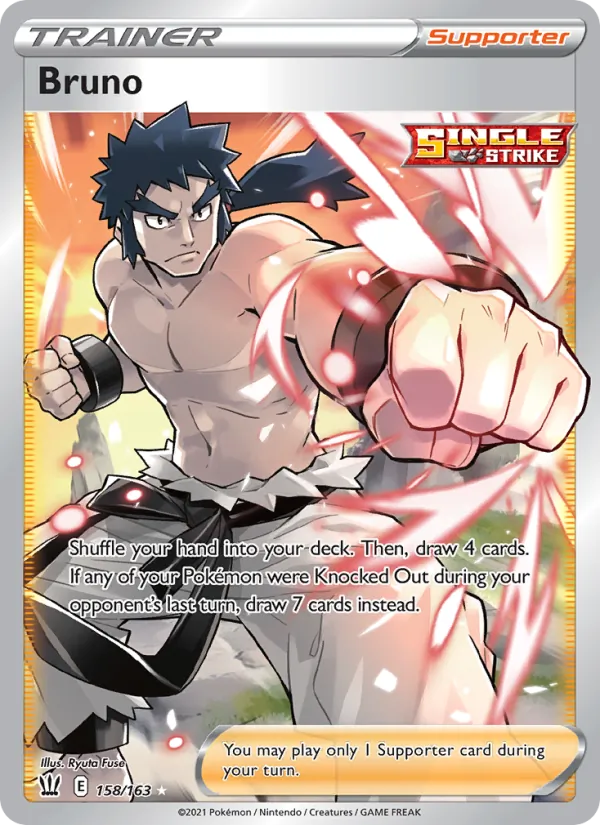 Kartu Bruno dari Battle Styles, nomor 158/163