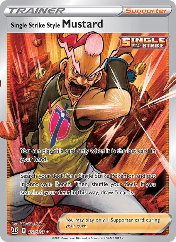 Kaart Single Strike Style Mustard uit Battle Styles, nummer 163/163