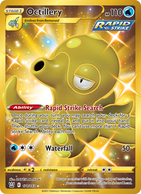 Octillery card from Battle Styles, number 178/163